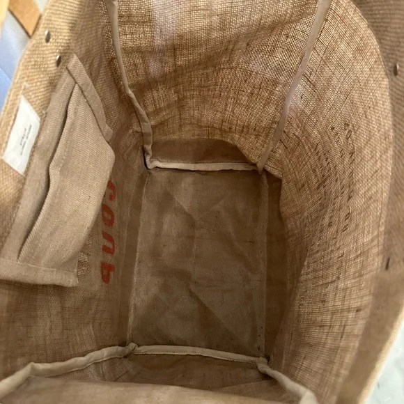 Clare V. x Apolis “Merci Beau Coup” tote w long leather strap limited edition - Picture 8 of 14